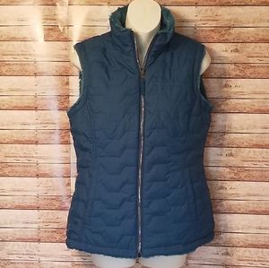 Free Country Reversible teal vest size small